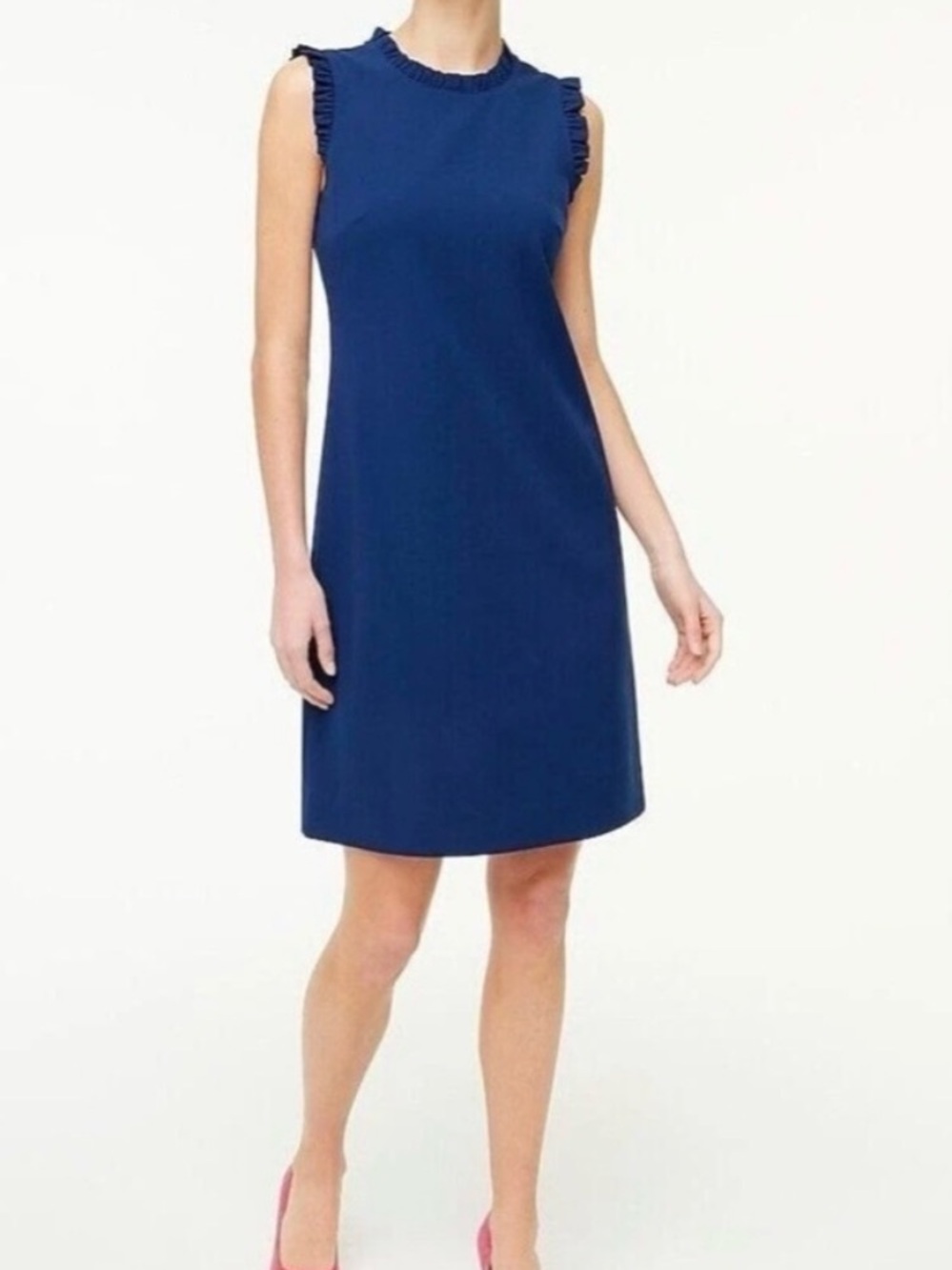 J. Crew ruffle neck suiting dress - Picture 2 of 9